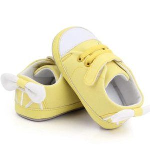 Pink Lemonade White Baby Girl Shoes Outfit Crib Shoes Birthday Lemon Sneakers